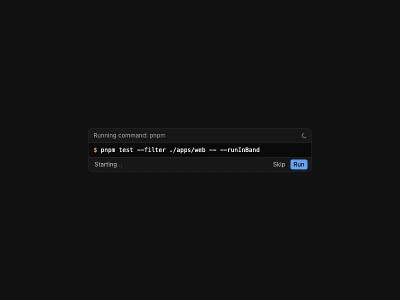 Bash Tool preview