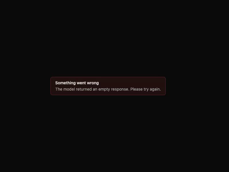 Error Message preview
