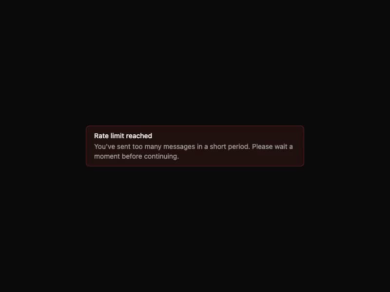 Error Message preview