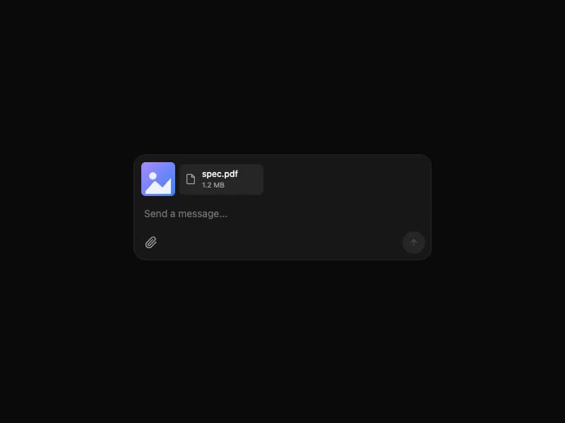 Input Bar preview