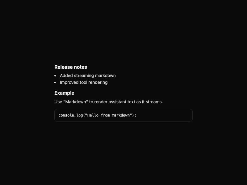 Markdown preview