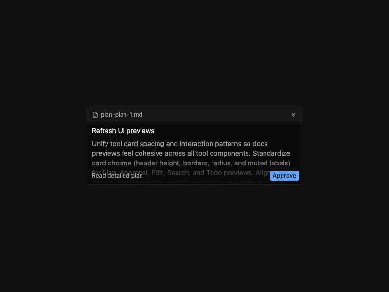 Plan Tool preview