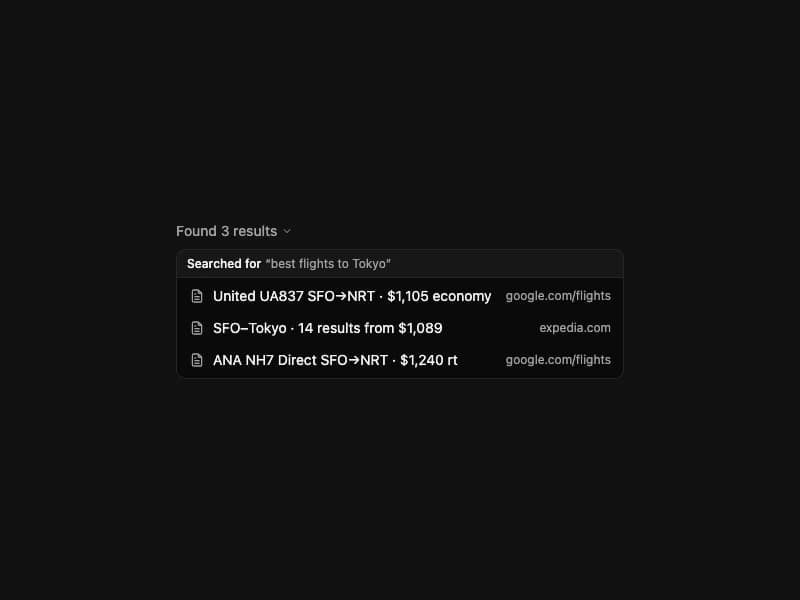 Search Tool preview
