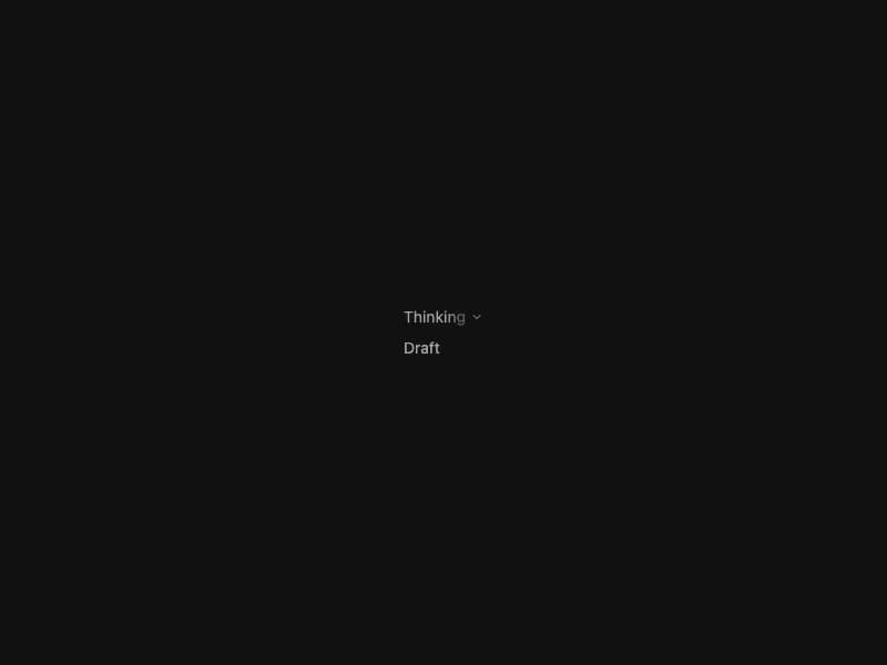 Thinking Tool preview