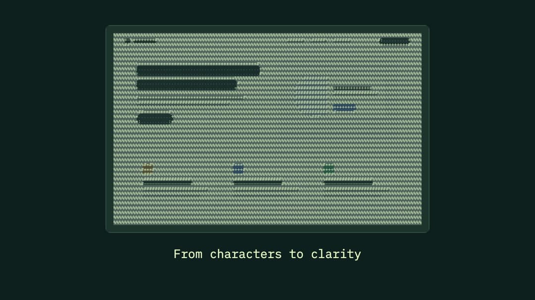 ASCII Screenshot Resolve preview