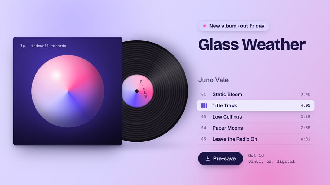 Vinyl Album Drop preview