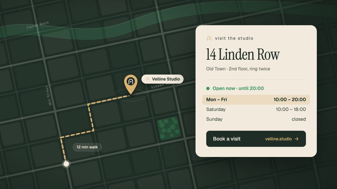 Map Pin Location Card preview