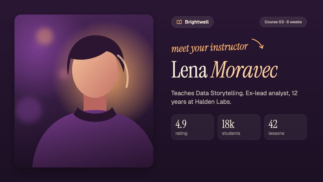 Meet The Instructor preview