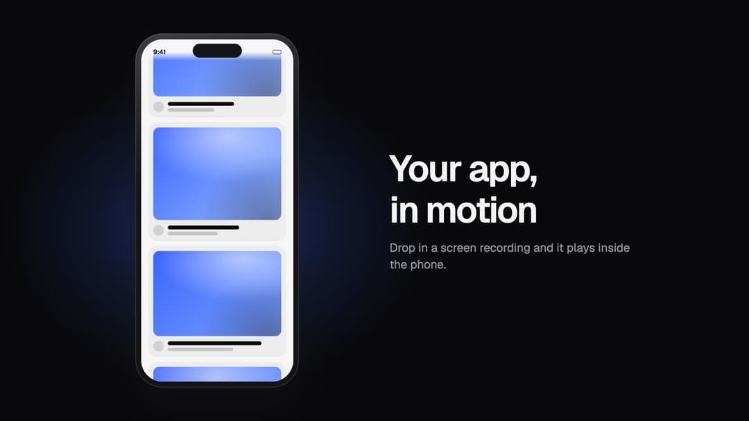 Phone App Scroll preview