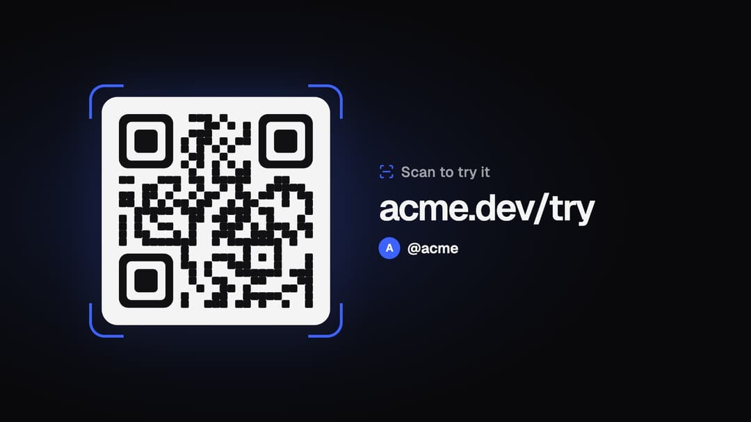 Scannable QR End Card preview