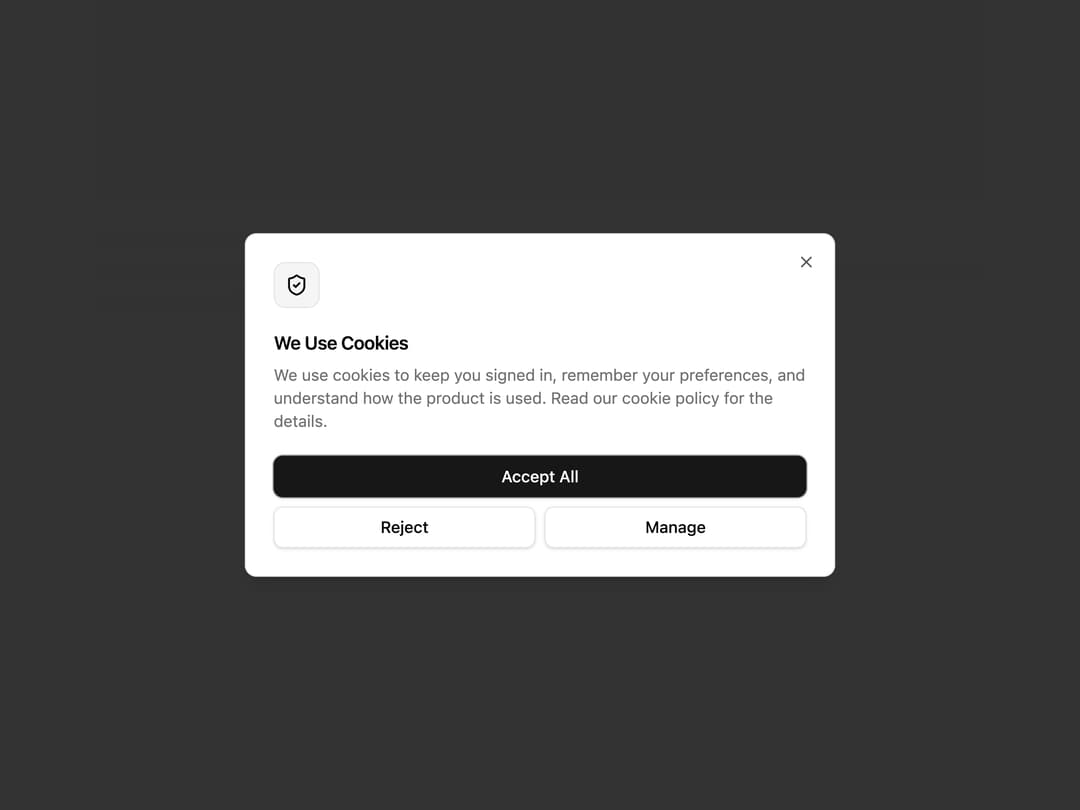 Blocking Consent Dialog preview
