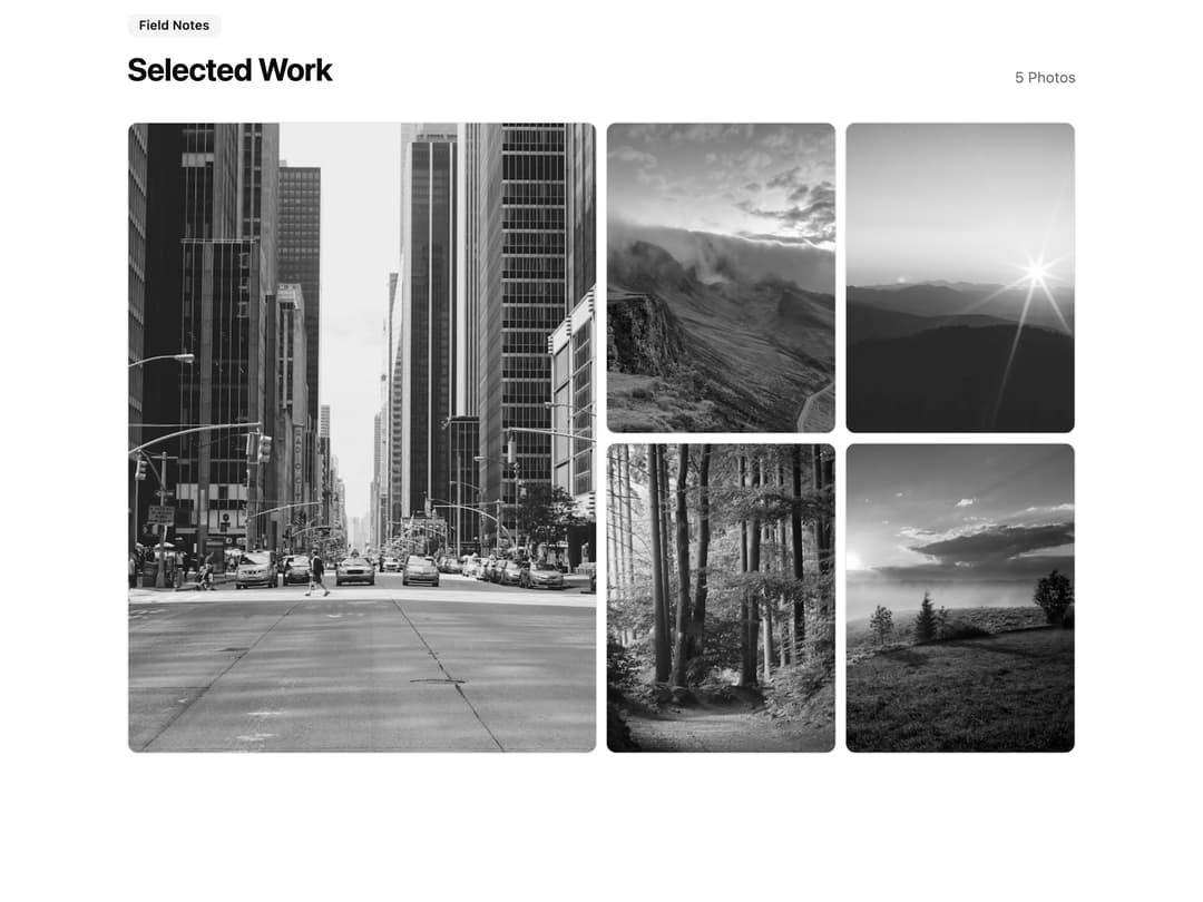 Grayscale Mosaic Gallery preview