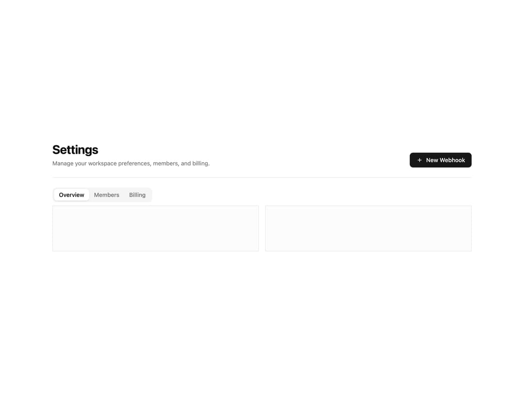 Page Header with Tabs preview