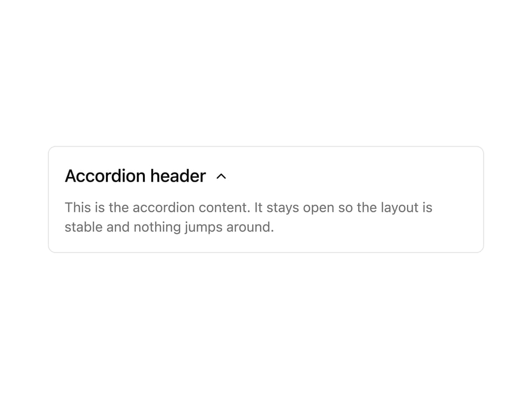 Accordion preview