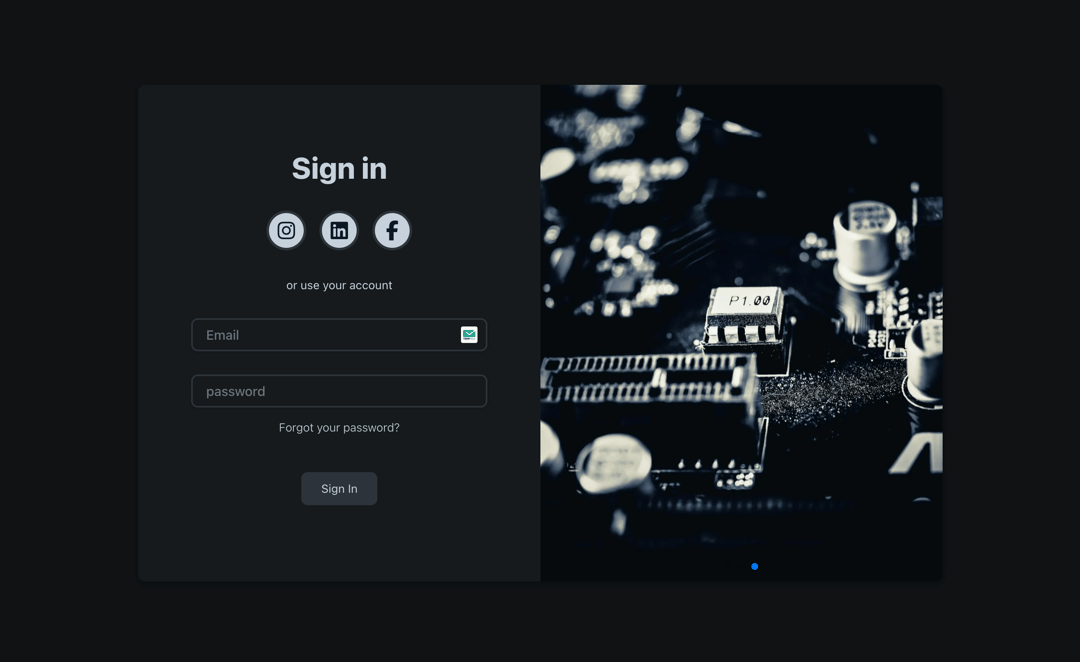 Sign In preview
