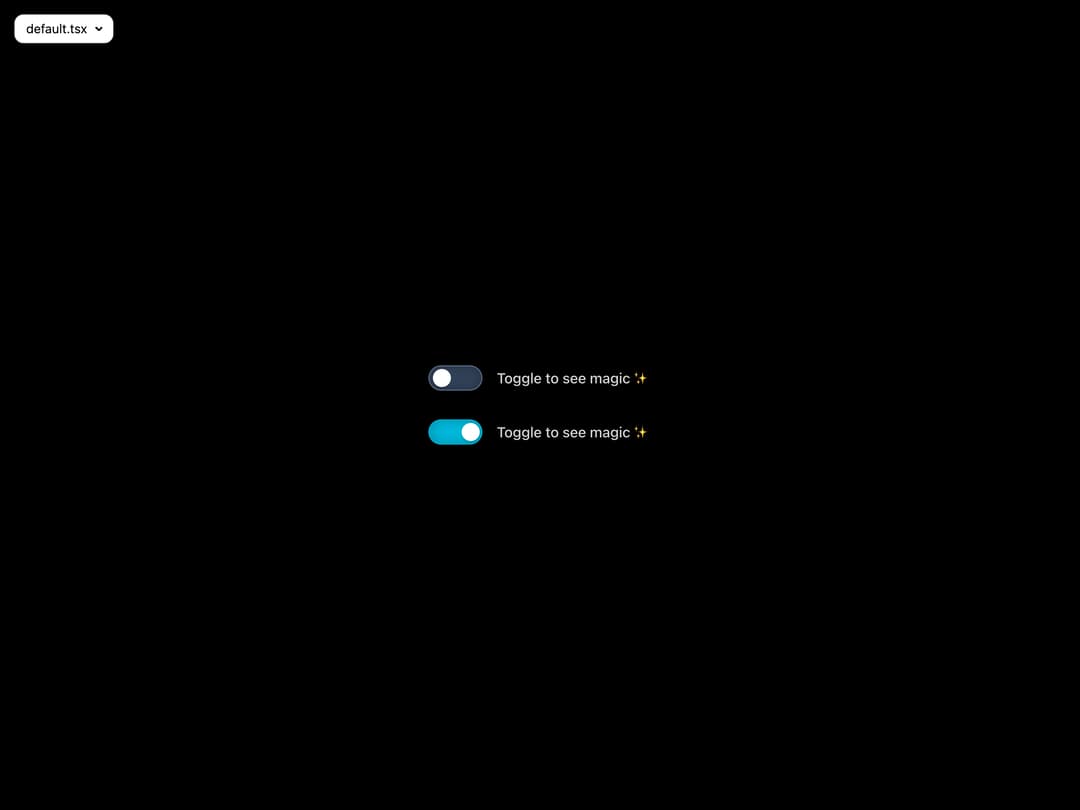 Framer Motion Switch preview