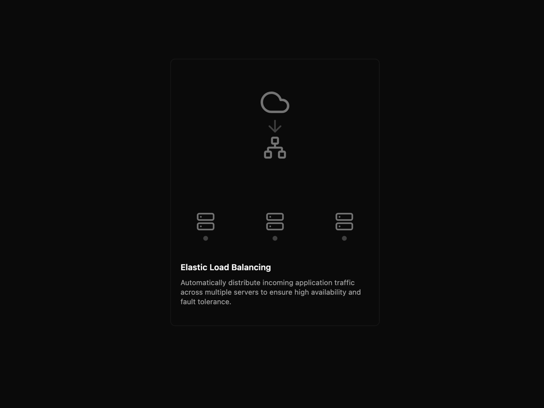 Animated Load Balancing Card preview