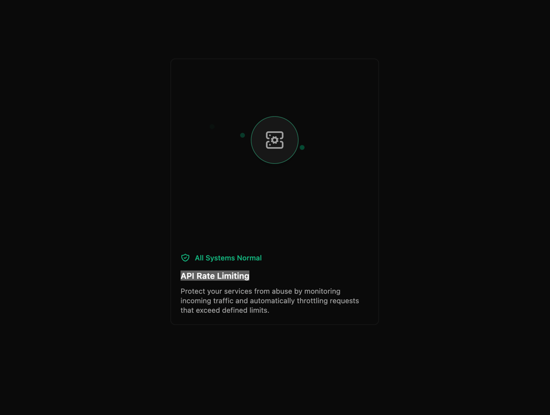 API Rate Limiting Card preview