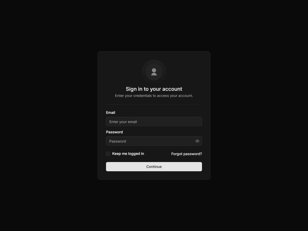 Authentication Card preview