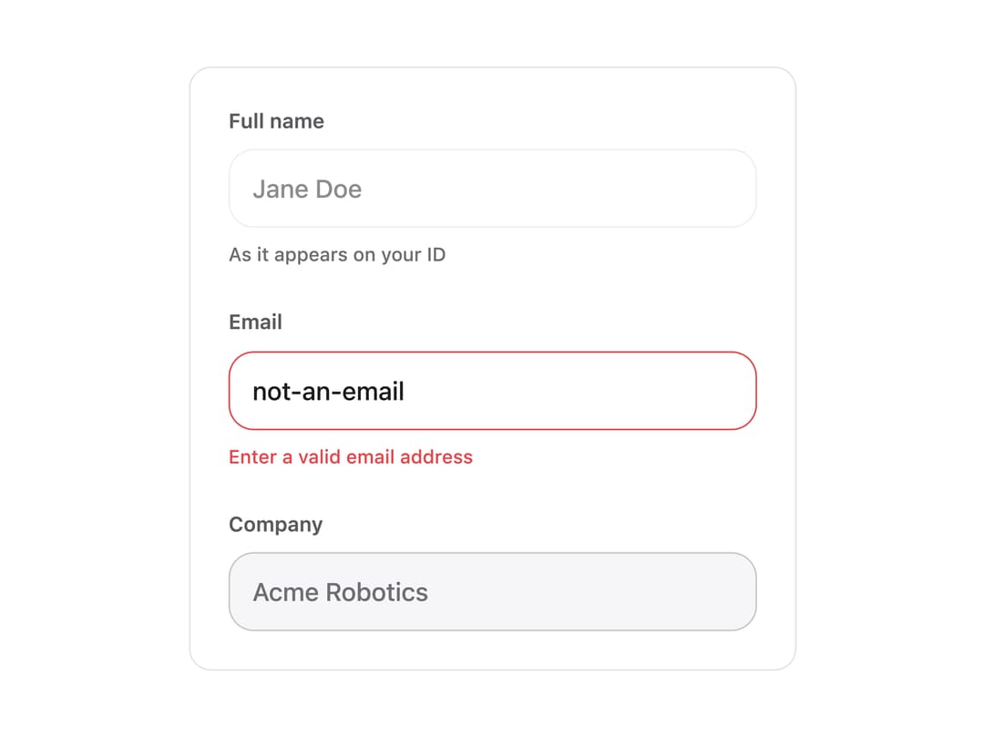 Input preview