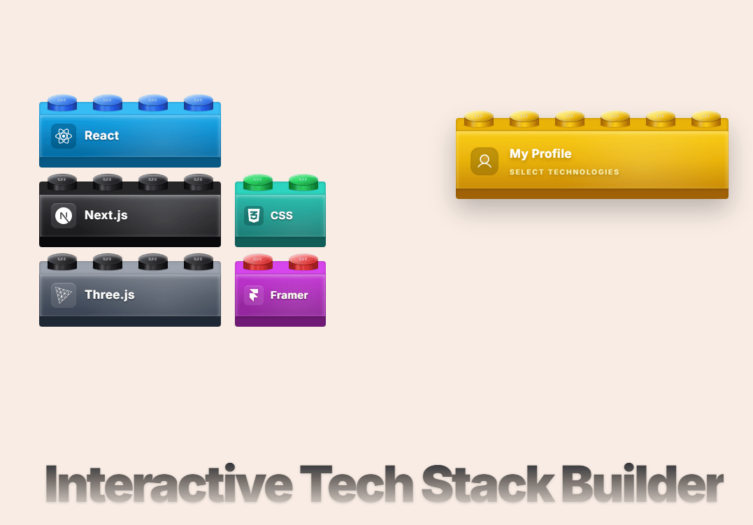 Interactive Tech Stack Builder preview