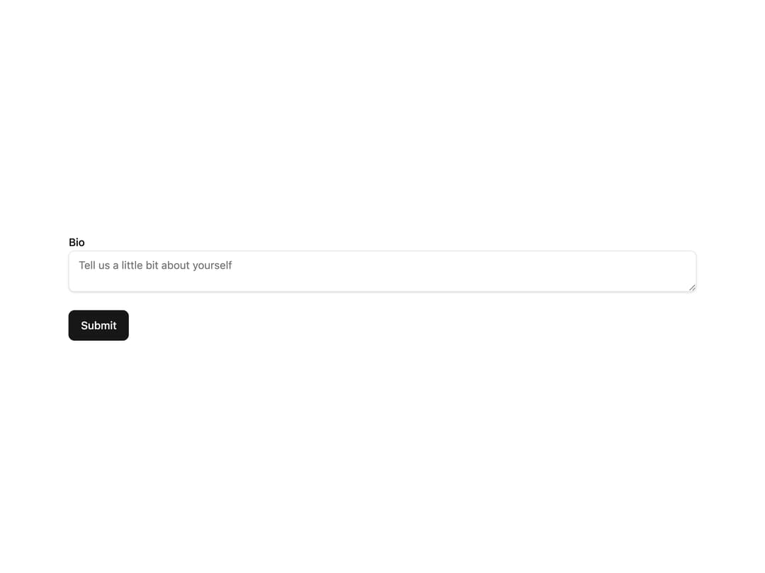 Autosize Textarea Customize preview