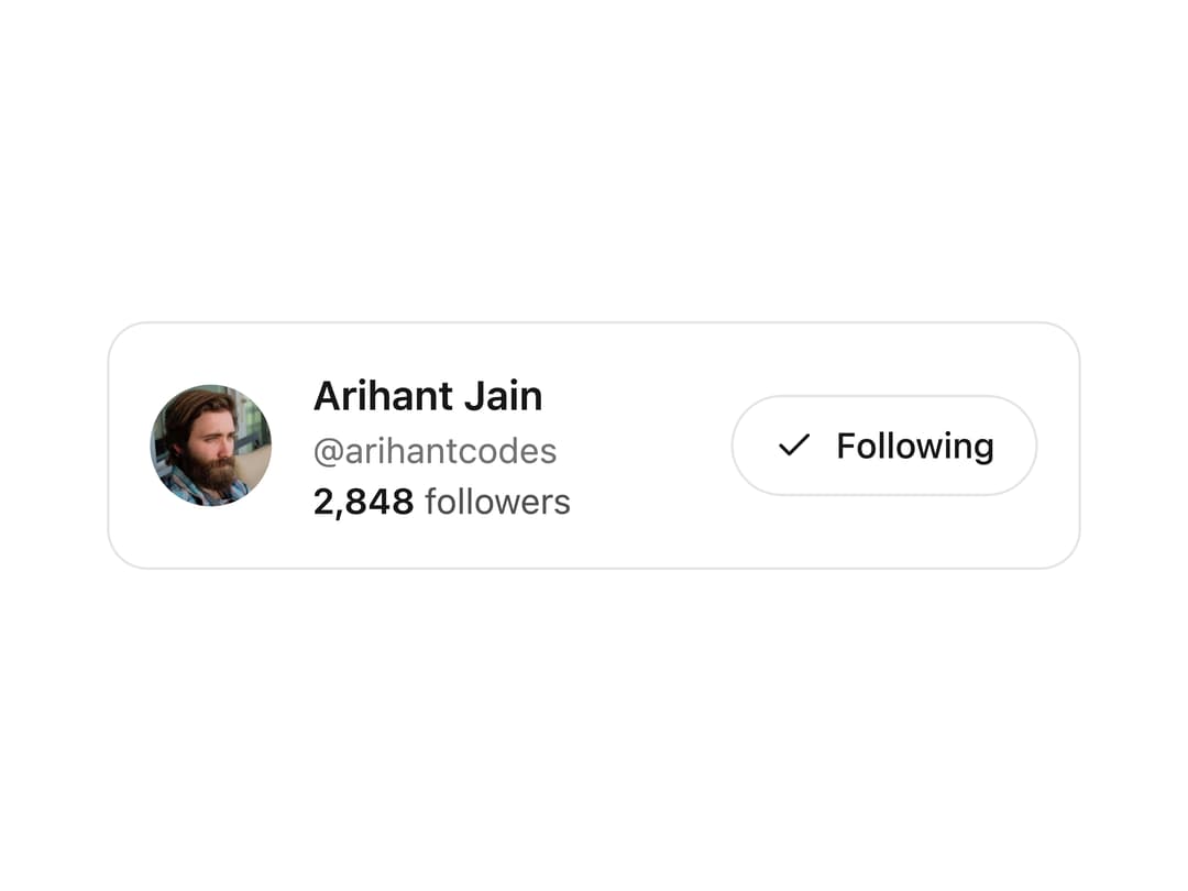 Follow Button preview
