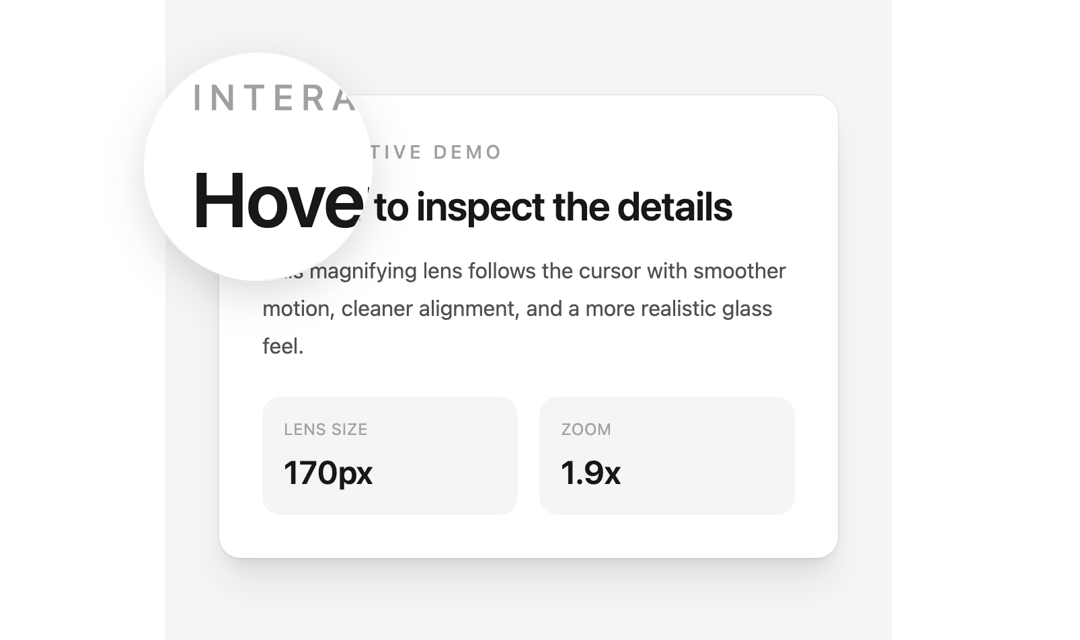 Magnifying glass Text Lens preview