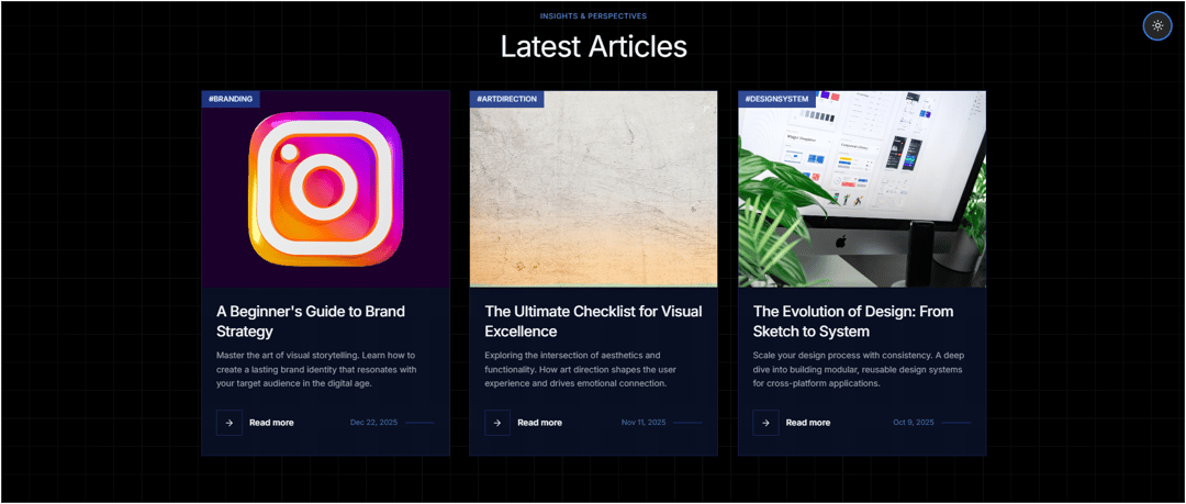 blog page preview