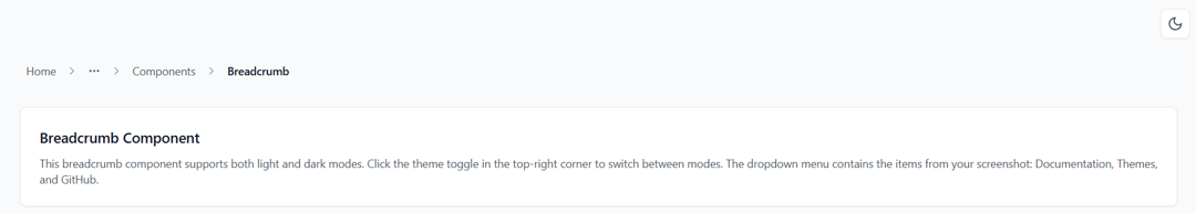 Breadcrumb preview