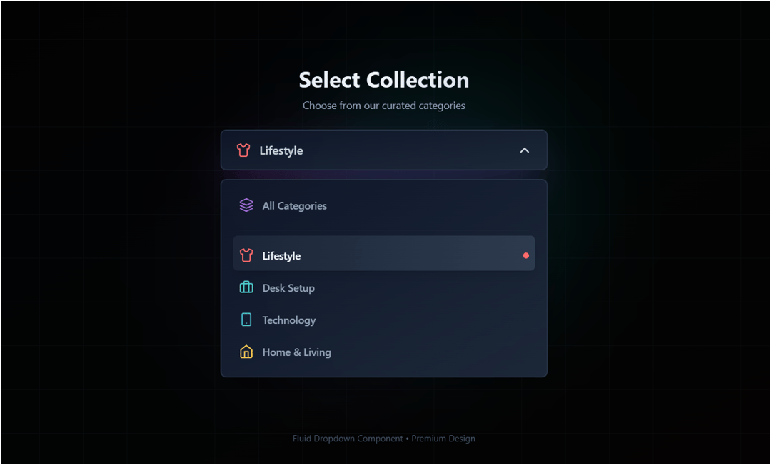 fluid dropdown preview