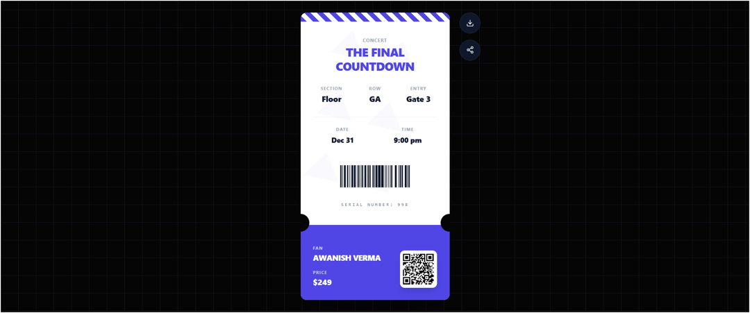 futuristic ticket hub preview