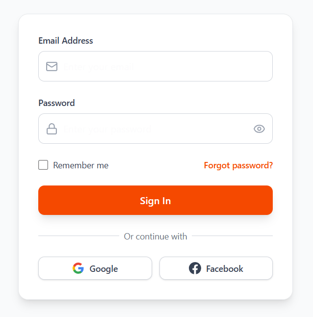 Login preview