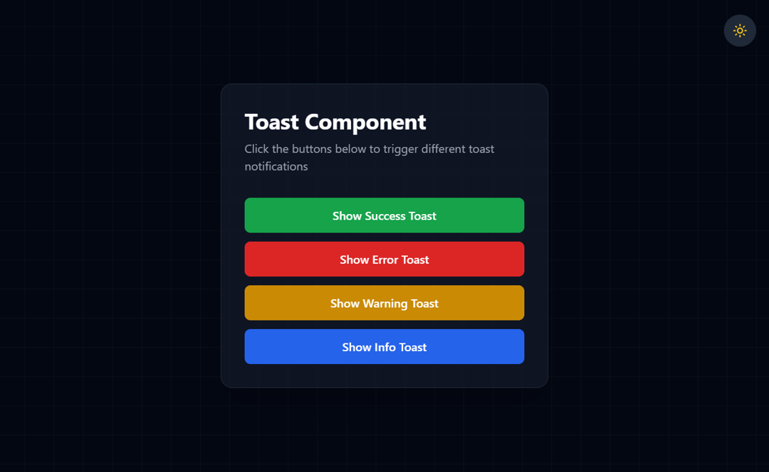 Toast preview