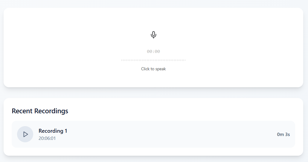 Voice Input preview