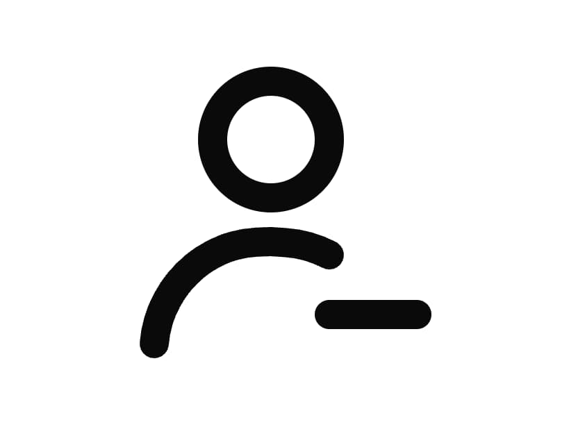 User Minus Icon preview