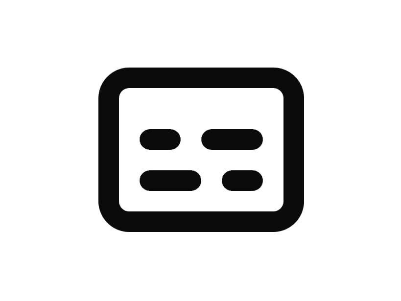 Captions Icon preview