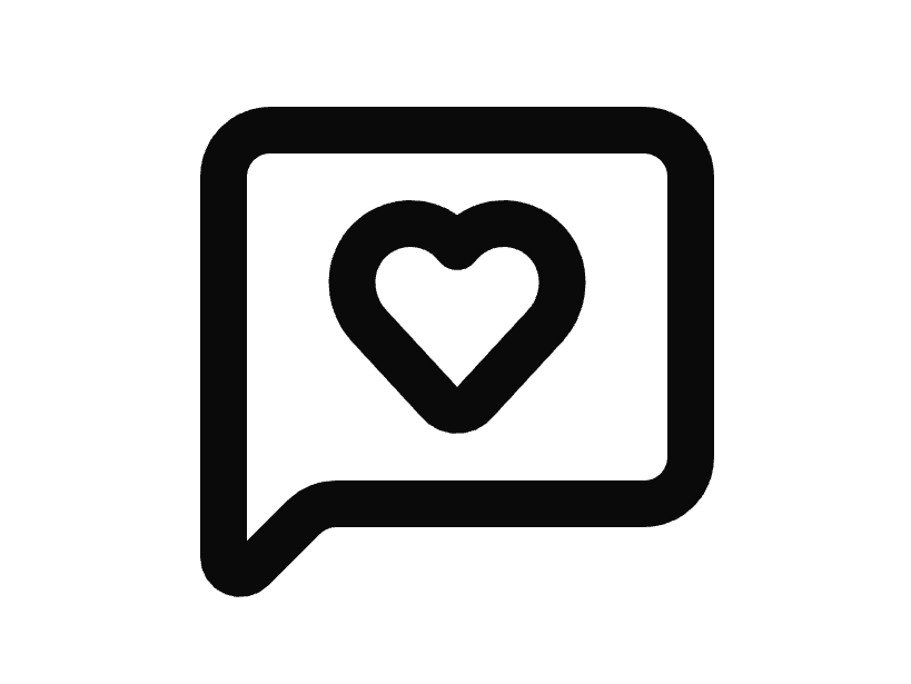 Message Square Heart Icon preview