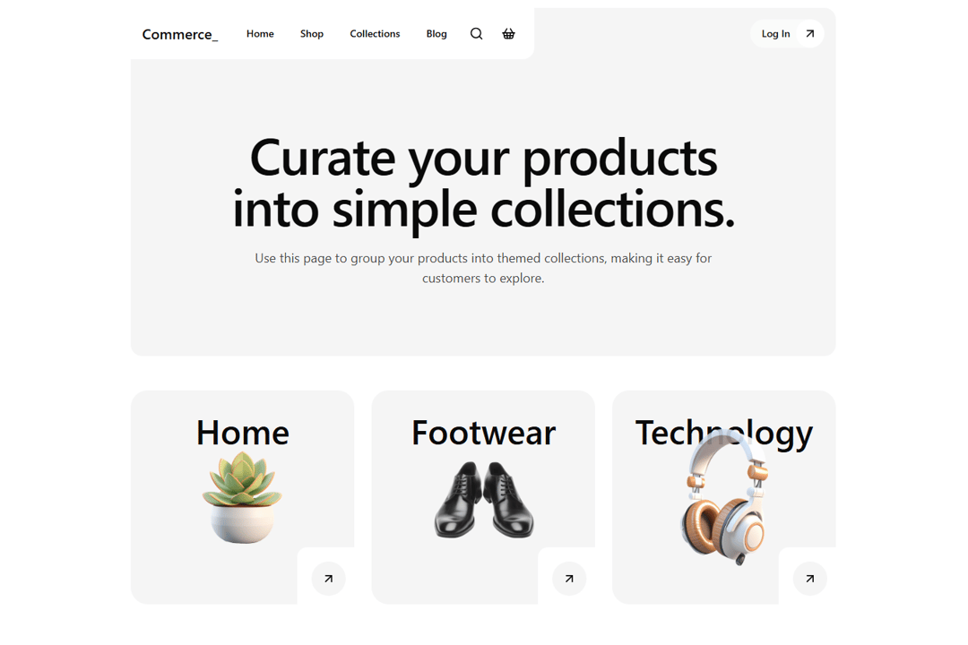 Commerce Hero preview