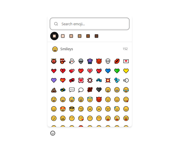 EmojiPicker preview