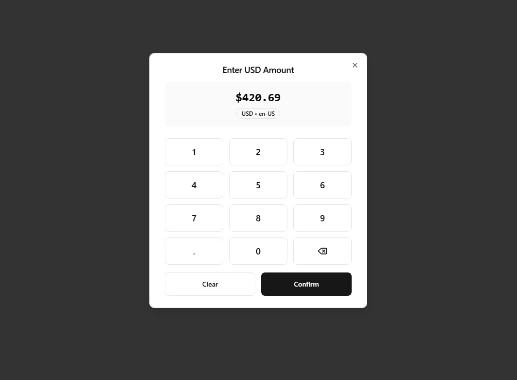 Number Pad preview