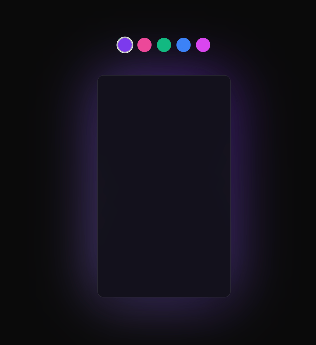 Animated Card preview