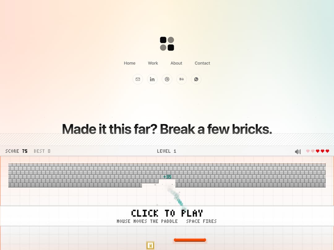Brick Breaker Footer preview