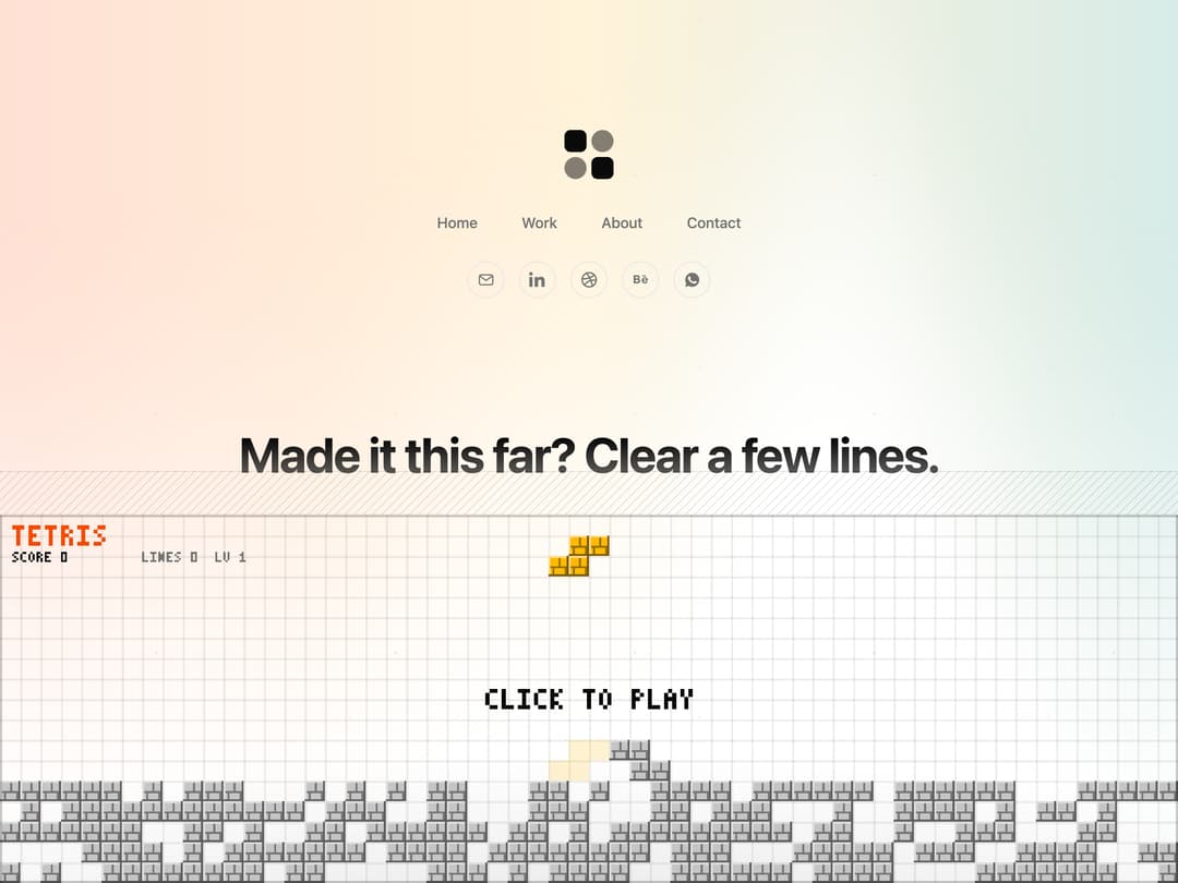 Tetris Footer preview