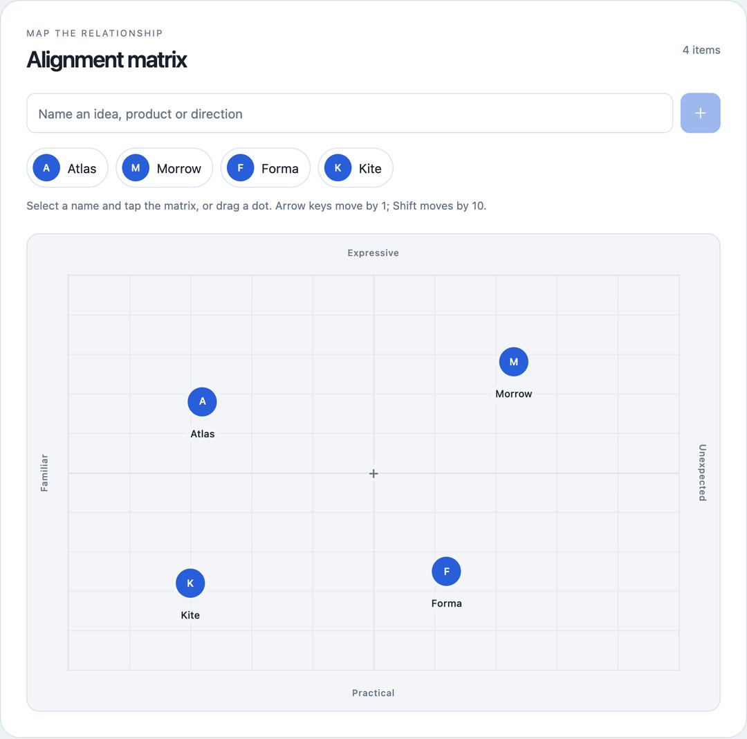Alignment Matrix preview