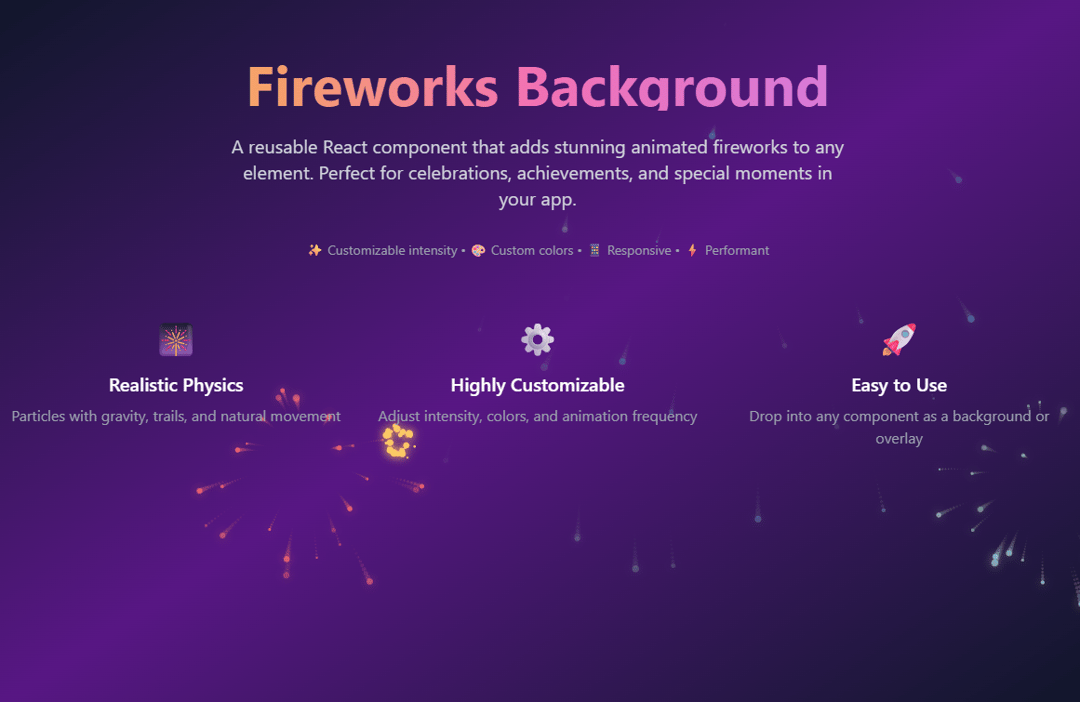 Fireworks Background preview