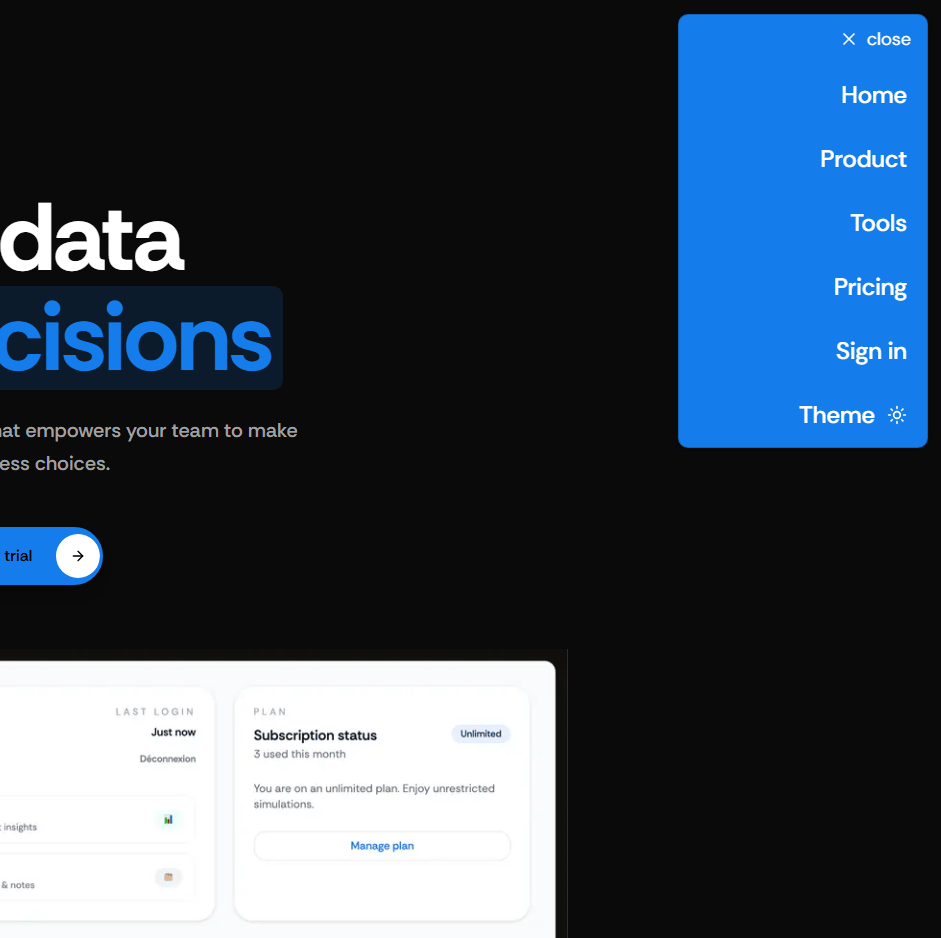 Smooth Navbar preview