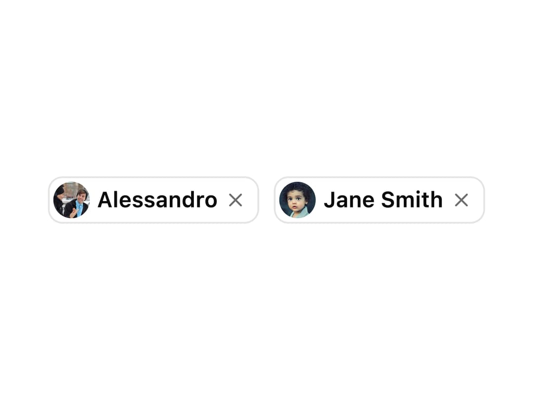 Badge with Avatar preview