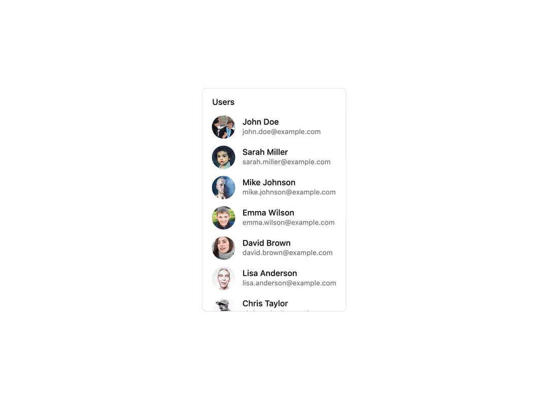 Scroll Area preview