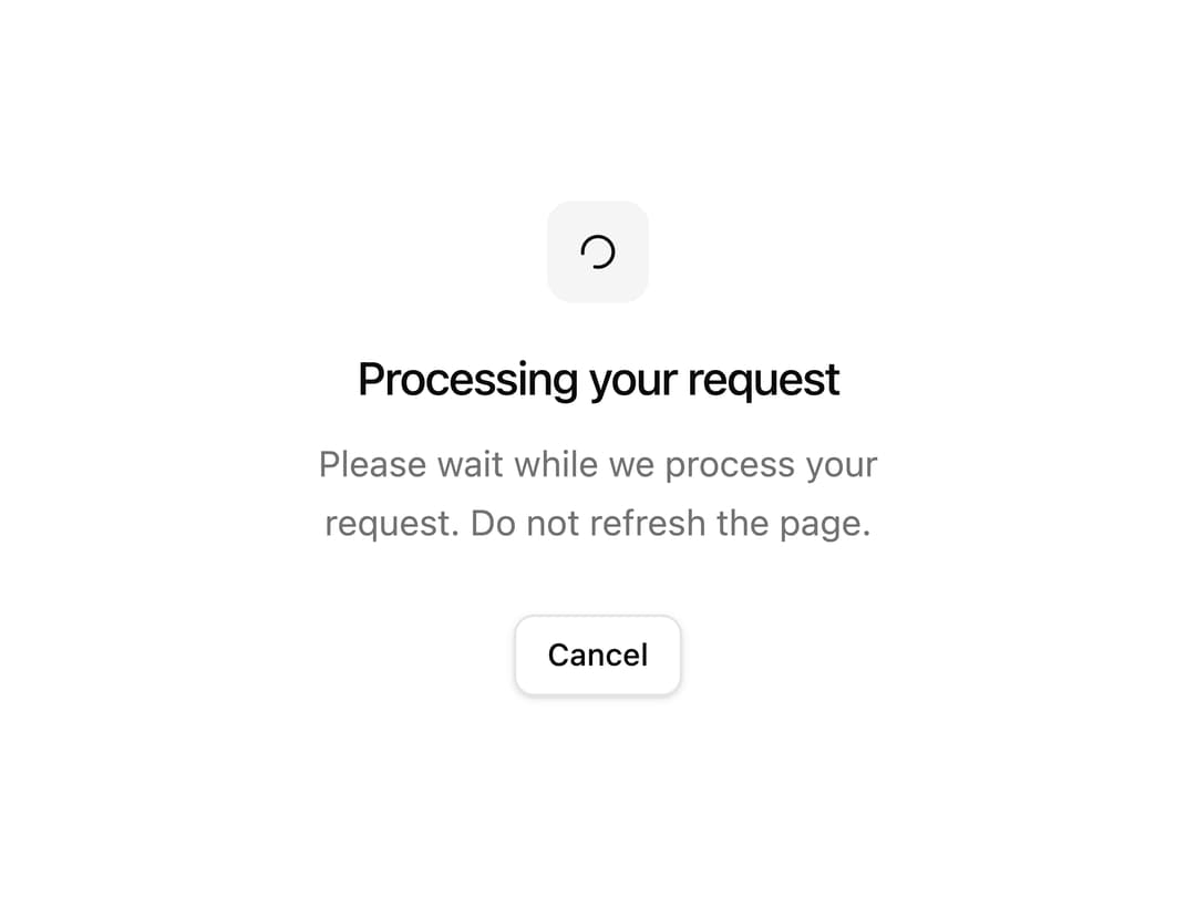 Spinner Empty State preview